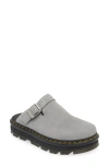 Dr. Martens' Dr. Martens Zebzag Slingback Clog In Ultimate Grey Suede Zebzag