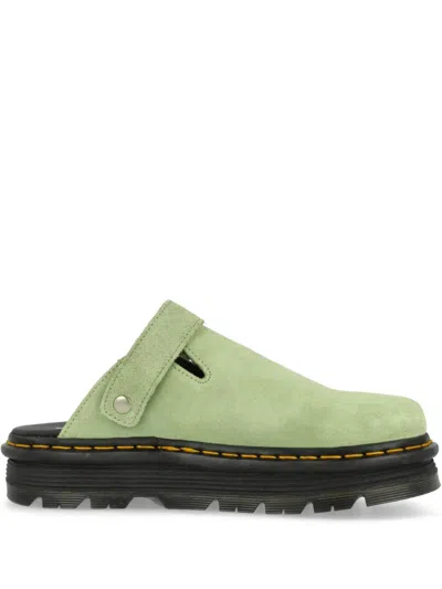 Dr. Martens' Zebzag Slippers In Green