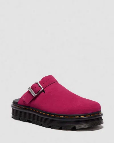 Dr. Martens Zebzag Suede Casual Slingback Platform Mules In Multi