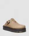 Dr. Martens' Zebzag Suede Casual Slingback Platform Mules In Neutral