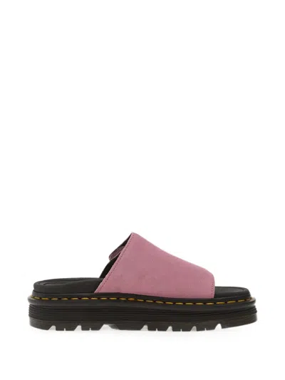 Dr. Martens Zebzag Touch-strap Platform Flat Sandals In Pink