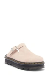 Dr. Martens' Dr. Martens Zebzag Water Resistant Slingback Clog In Pale Pink Suede