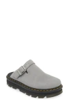 Dr. Martens' Dr. Martens Zebzag Slingback Clog In Ultimate Grey Suede Zebzag