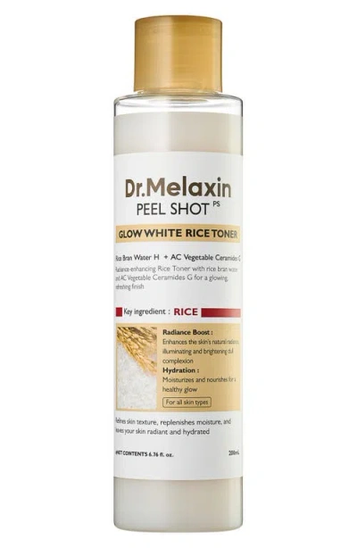 Dr. Melaxin Dr Melaxin Peel Shot Glow White Rice Toner In Transparent