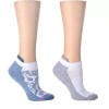 Dr Motion 2 Pair Low Cut Compression Socks Womens In Blue