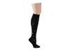 Dr Motion Dr. Motion Bow Dot Compression Knee Socks In Black