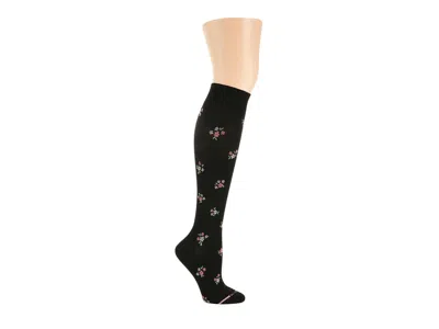Dr Motion Dr. Motion Ditsy Floral Bunch Knee Socks In Black