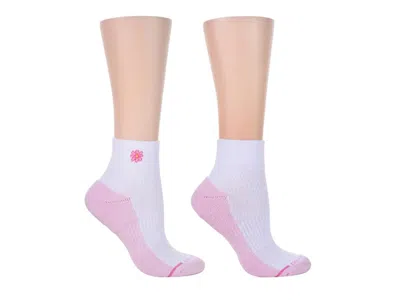 Dr Motion Dr. Motion Floral Quarter Ankle Socks 2 Pack In Multi