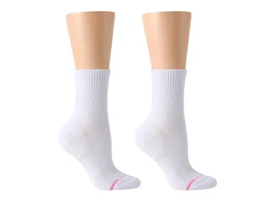 Dr Motion Dr. Motion Mid Crew Socks 2 Pack In White