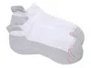 Dr Motion Dr. Motion Solid Halfcushion Compression No Show Socks 2 Pack In White