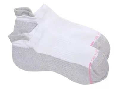 Dr Motion Dr. Motion Solid Halfcushion Compression No Show Socks 2 Pack In White