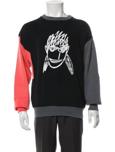 Pre-owned Dr. Romanelli Graphic Print Crew Neck Sweatshirt In Gray