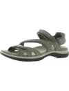 DR. SCHOLL'S ADELLE WOMENS LEATHER VELCRO FLAT SANDALS