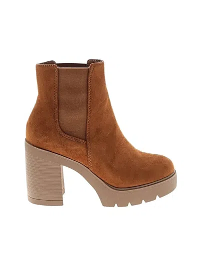 Pre-owned Dr. Scholl's Ankle Boots In Brown