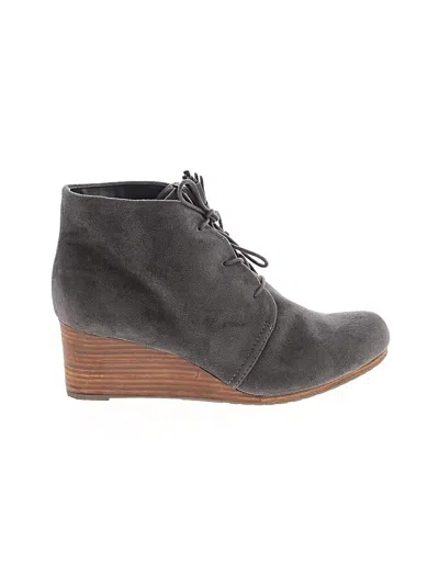 Pre-owned Dr. Scholl's Ankle Boots In Gray