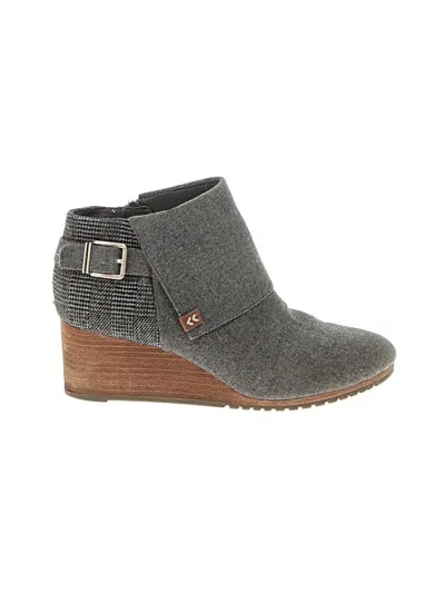 Pre-owned Dr. Scholl's Ankle Boots In Gray