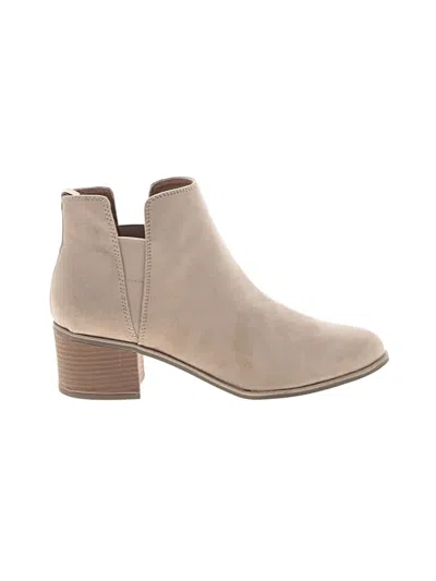 Pre-owned Dr. Scholl's Ankle Boots In Tan