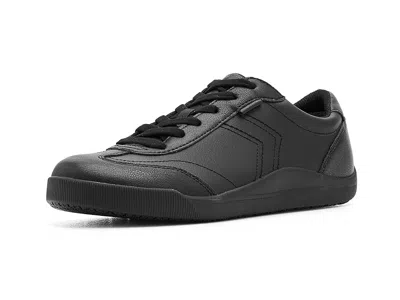 Dr. Scholl's Be True Slip Resistant Service Shoes In Black