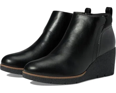 Dr. Scholl's Berklie Boots Women's Us 11 Black Leather Ankle Bootie Khd2129