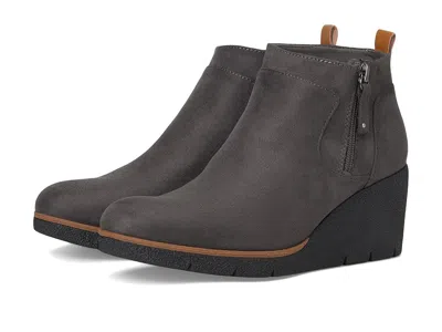 Dr. Scholl's Bianca Zip Short Boots In Gray