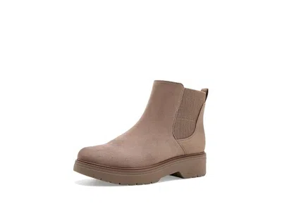Dr. Scholl's Bring Vibes Chelsea Short Boots Women's Boots Woodsmoke: 6 M, Synthetic In Brown