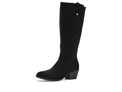 Dr. Scholl's Calista Zip Tall Boots Women's Boots Black Wide Calf: 7 M, Synthetic