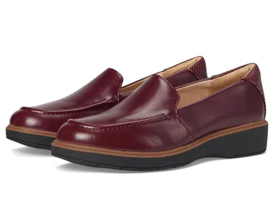 Dr. Scholl's Calm Down Loafers/moc Shoes In Burgundy