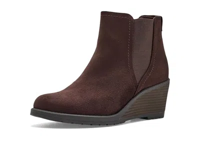 Dr. Scholl's Camden Chelsea Short Boots Women's Boots Dark Umber: 8 W, Synthetic In Brown