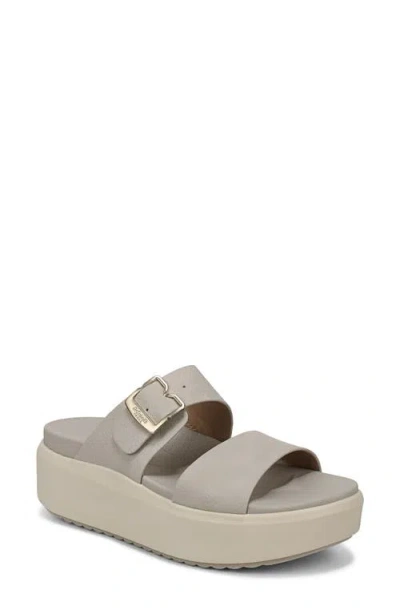 Dr. Scholl's All Time Max Platform Wedge Slide Sandal In Gray