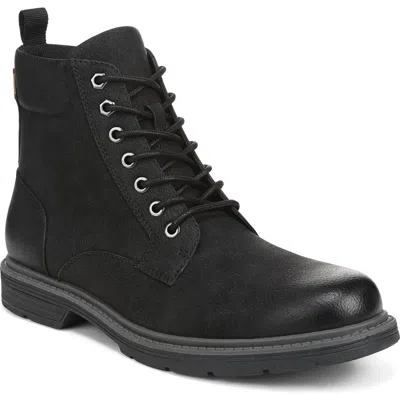 Dr. Scholl's August Faux Leather Boot In Black Faux Leather