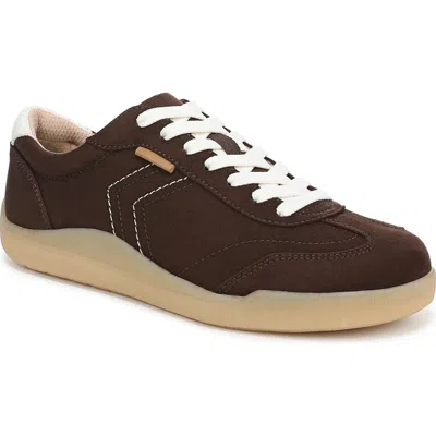 Dr. Scholl's Women's Be True Court Inspired Lace Up Sneakers In Brown