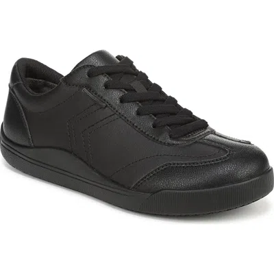 Dr. Scholl's Be True Sr Leather Sneaker In Black