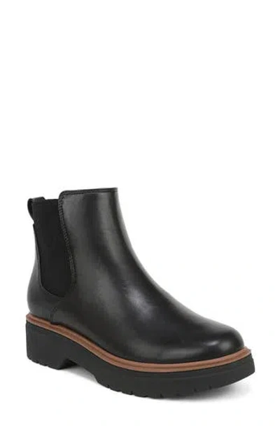 Dr. Scholl's Bring Vibes Faux Leather Chelsea Boot In Black Faux Leather