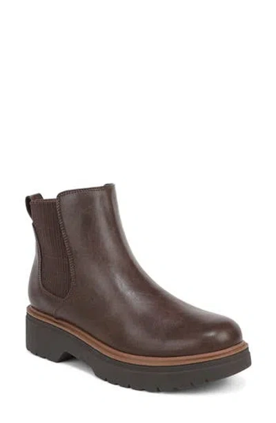 Dr. Scholl's Bring Vibes Faux Leather Chelsea Boot In Brown