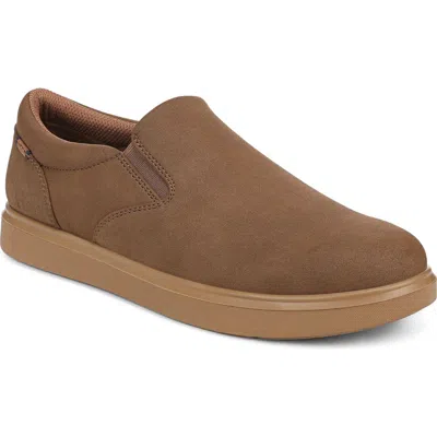 Dr. Scholl's City Cloud Faux Leather Slip On Sneaker In Brown