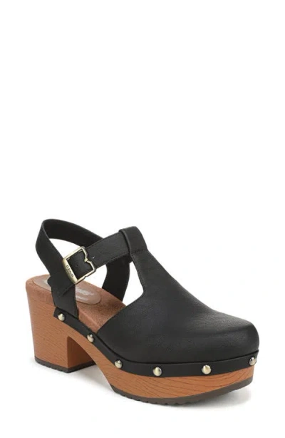 Dr. Scholl's Classic Day Slingback Platform Clog In Black