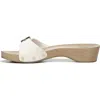 Dr. Scholl's Classic Snake Embossed Sandal In Gardenia Ventura Sna