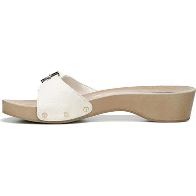 Dr. Scholl's Classic Snake Embossed Sandal In Gardenia Ventura Sna