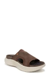 Dr. Scholl's Feel Energy Recovery Slide Sandal In Dark Brown
