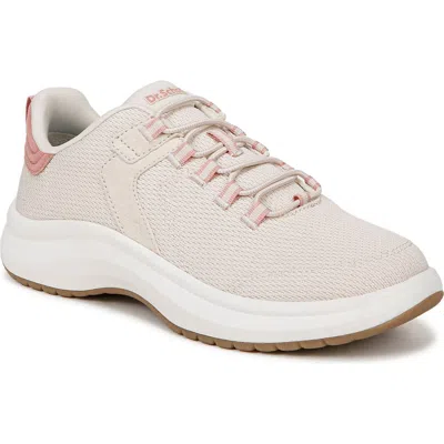 Dr. Scholl's Women's Feel At Ease Plantar Fasciitis Slip On Sneakers In Beige Fabric