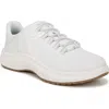 Dr. Scholl's Women's Feel At Ease Plantar Fasciitis Slip On Sneakers In White Fabric