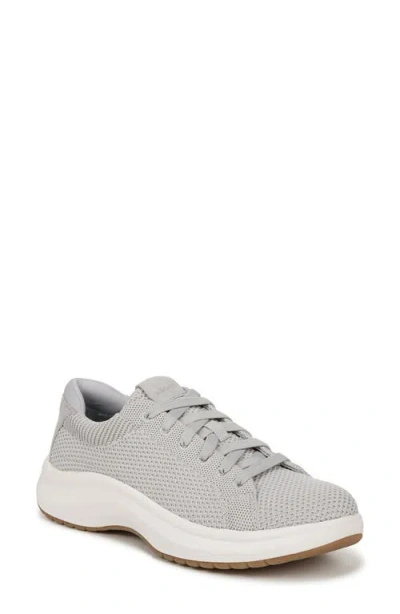 Dr. Scholl's Women's Feel Nice Plantar Faciitis Lace Up Sneakers In Vapor Grey Fabric
