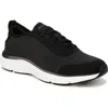 Dr. Scholl's Women's Feel Support Washable Lace Up Sneakers In Black Fabric