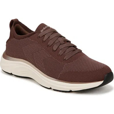 Dr. Scholl's Feel Ready Plantar Fasciitis Leather Sneaker (men) In Dark Brown