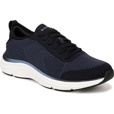 Dr. Scholl's Feel Ready Plantar Fasciitis Leather Sneaker (men) In Navy