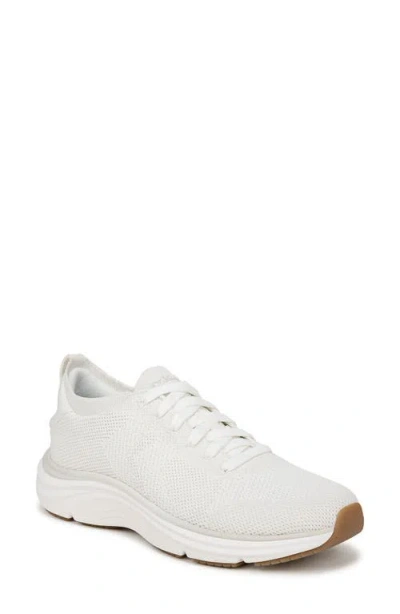 Dr. Scholl's Women's Feel Support Washable Lace Up Sneakers In White Fabric