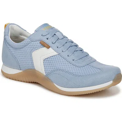 Dr. Scholl's Women's Good Ol Days Lace Up Sneakers In Blue Sky Fabric