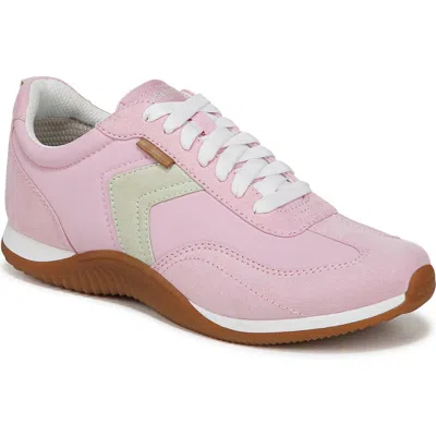Dr. Scholl's Women's Good Ol Days Lace Up Sneakers In Pink Aloe Fabric