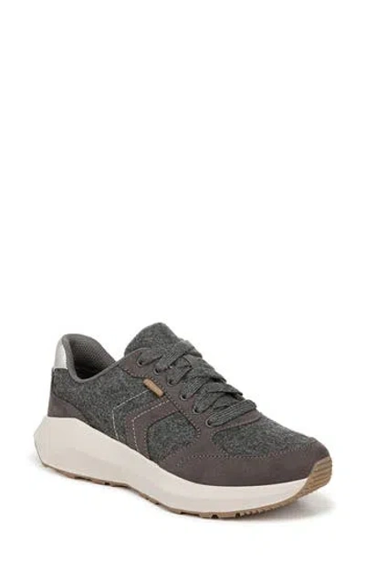 Dr. Scholl's Hannah Retro Sneaker In Charcoal Fabric