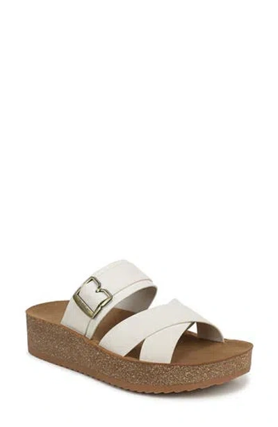 Dr. Scholl's Happy Day Wedge Sandal In White